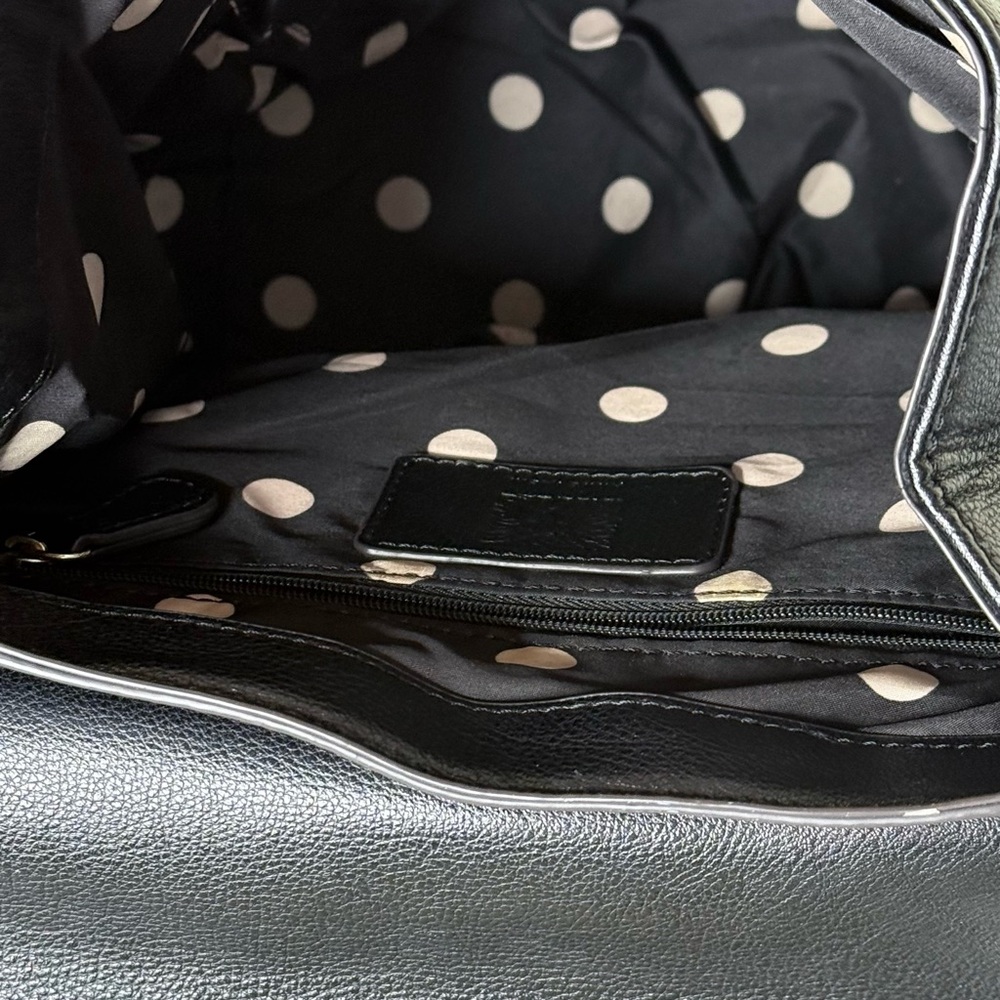 Source Unknown Black Backpack With Gold Accents - image 3